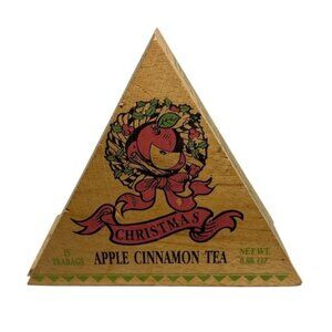 Furtunes International Tea Wooden Box Pyramid Christmas Apple Cinnamon BOX ONLY